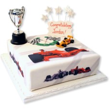 Racing Car Birthday Cake