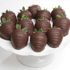 Dark Chocolate Covered Strawberries - 12 Strawberries