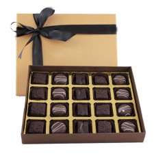 Box of 20 Dark chocolate pralines