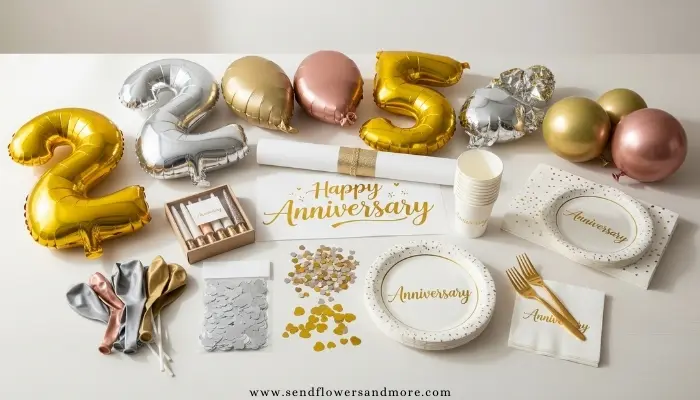 25 balloon decoration and gifts