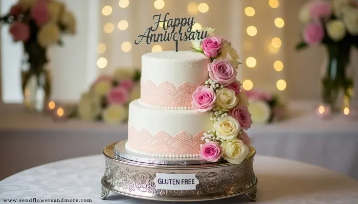Anniversary cake decoration