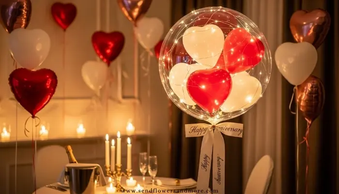 Anniversary balloon decorations