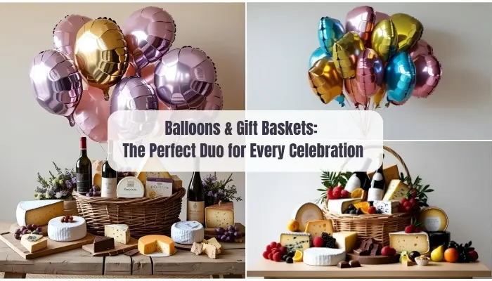 Birthday Balloon and Gift Basket