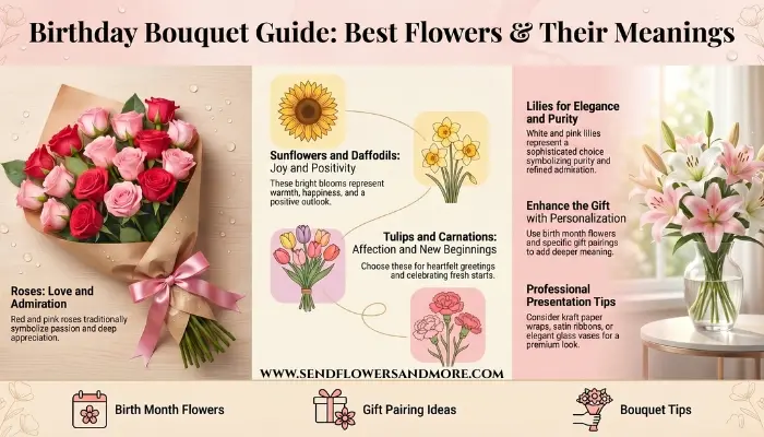 Birthday flower bouquet