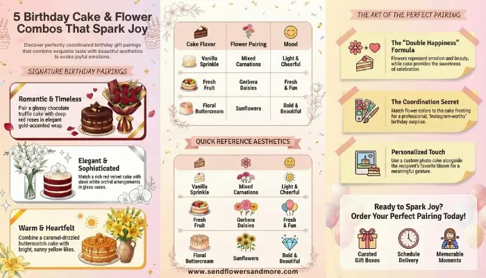 Birthday Cake & Flower