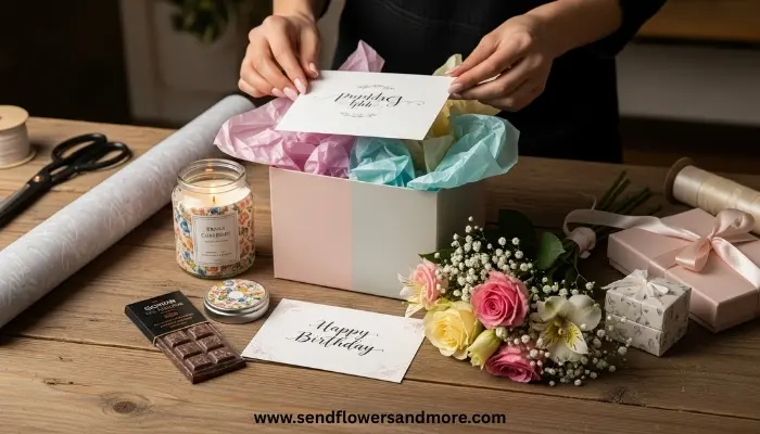 arranging complete birthday gift