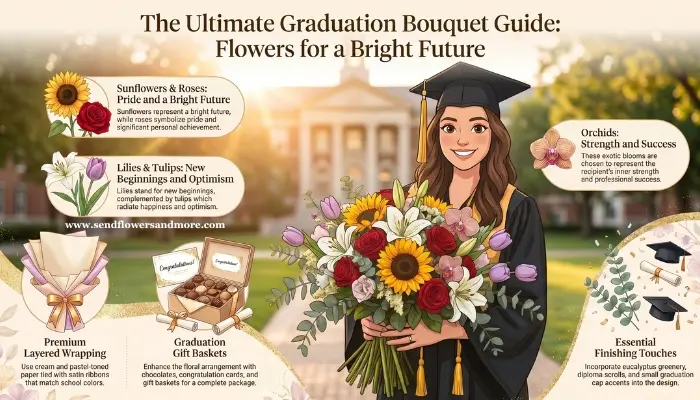 Graduation flower bouquet