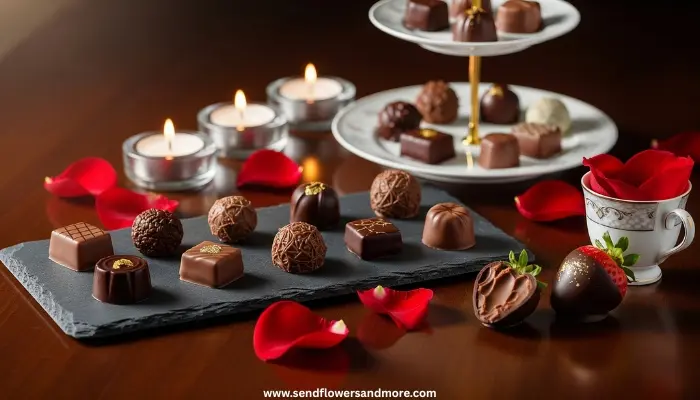 Premium romantic chocolate collection