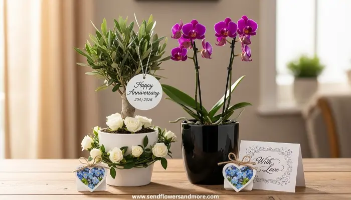 Anniversary romantic plant gifts