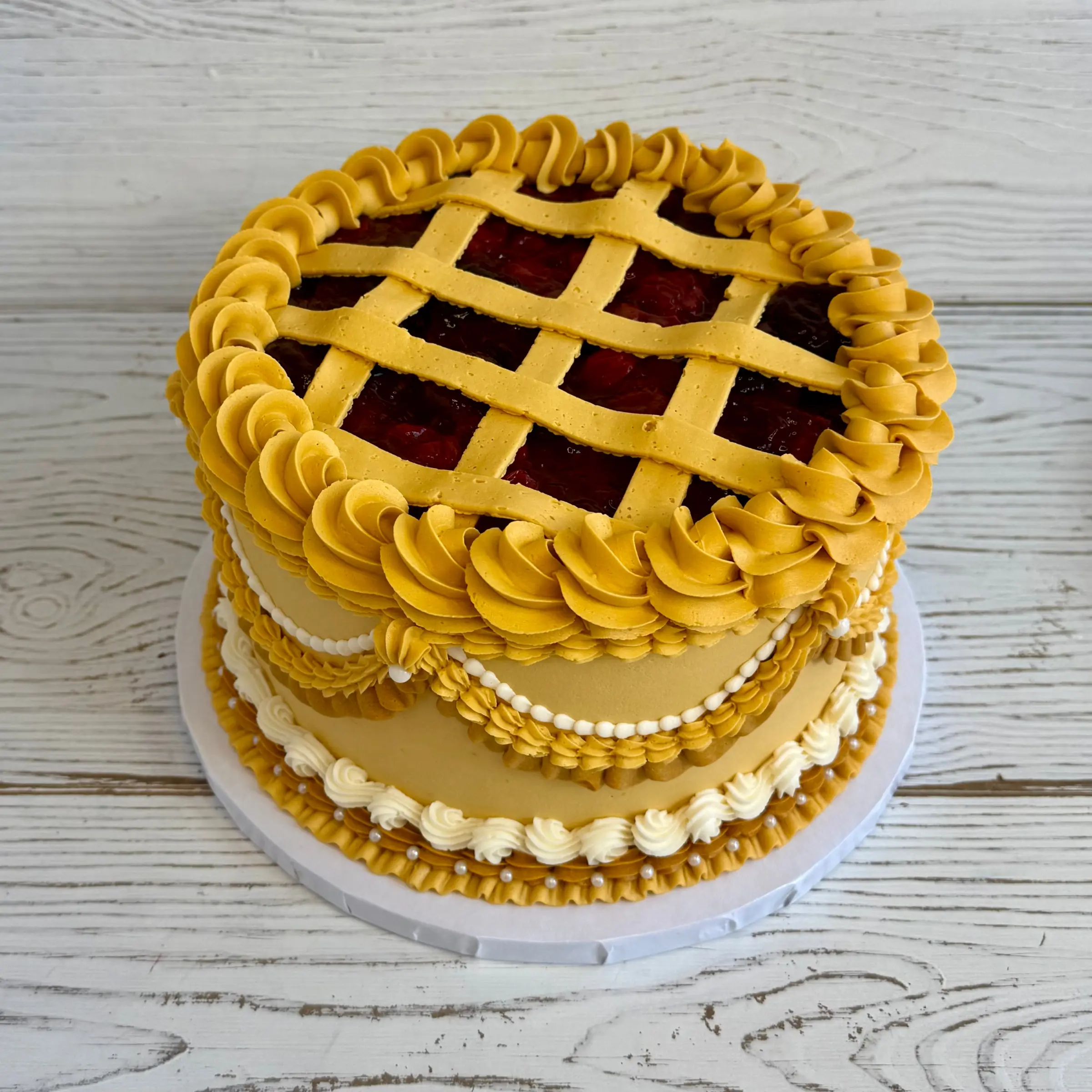 Pie Lover Vintage Cake
