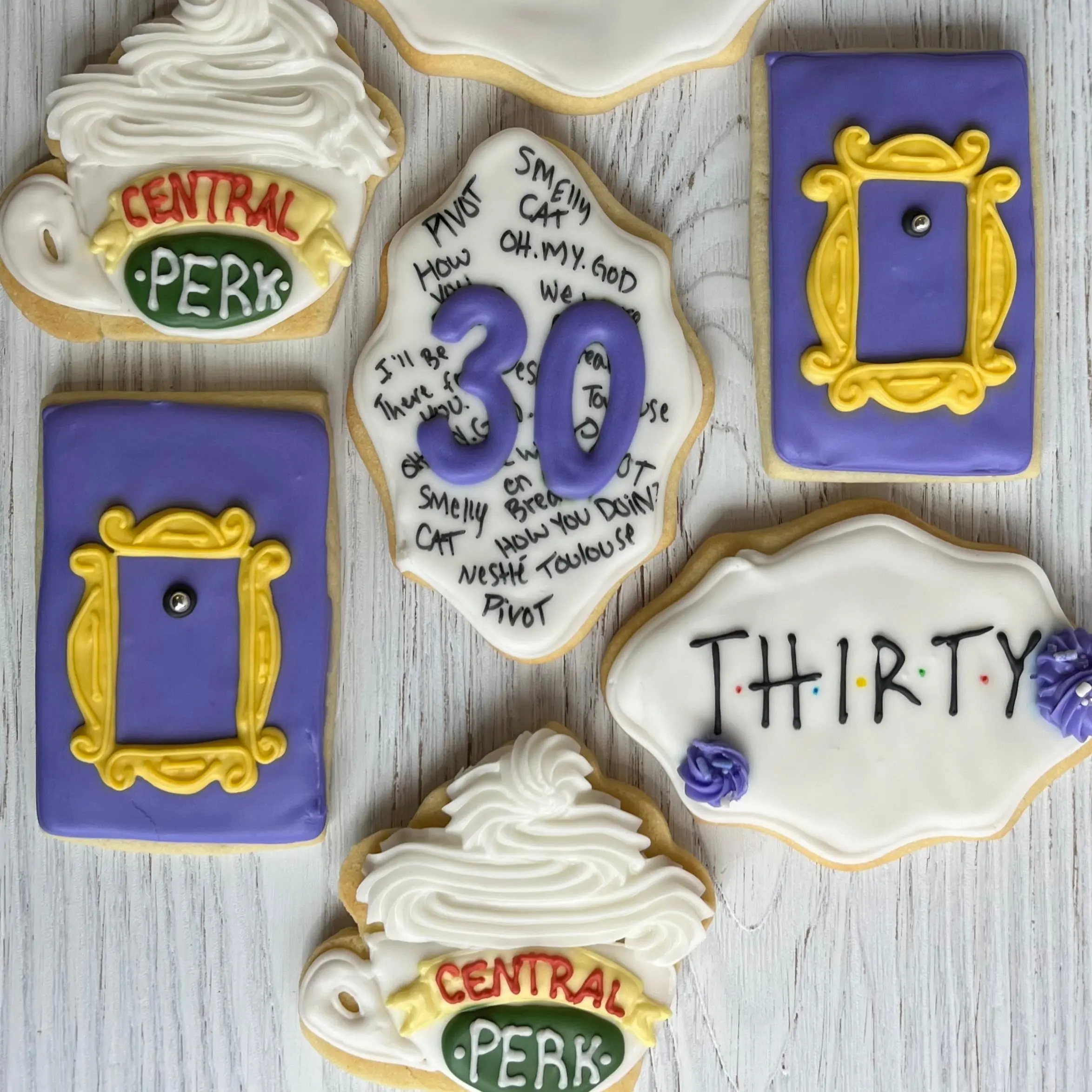 Friends TV Show Sugar Cookies