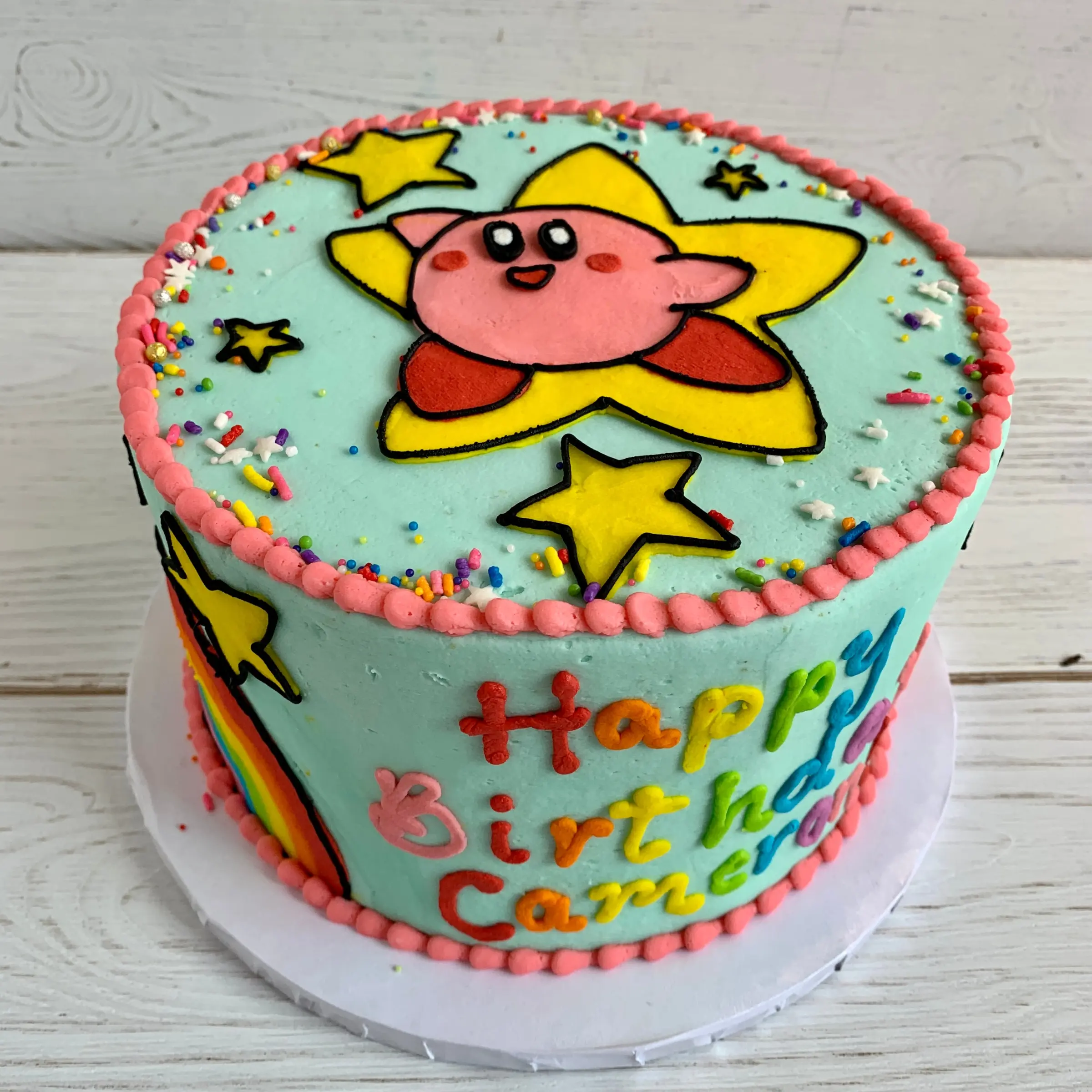 Kirby Nintendo Cake