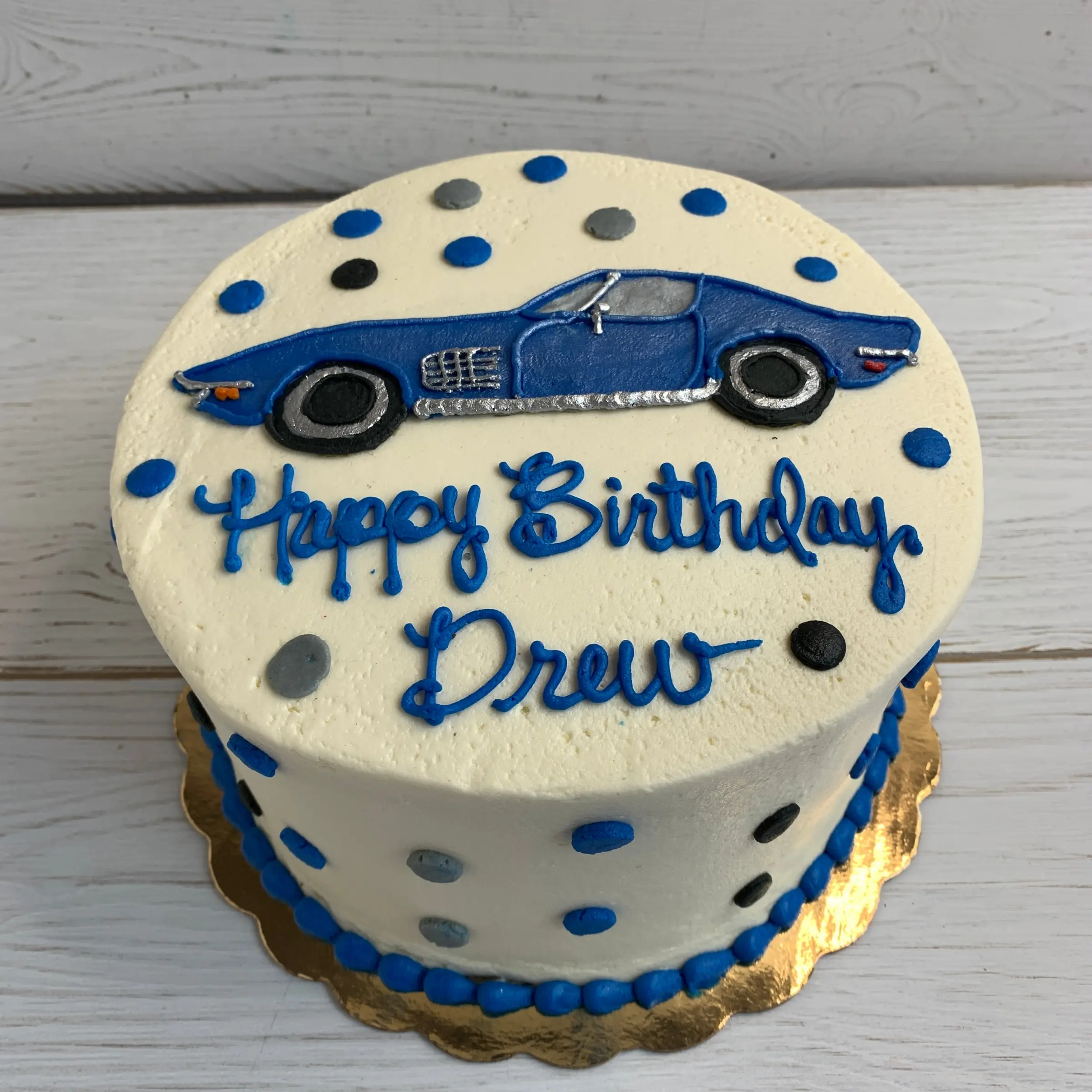 Vintage Corvette Car Cake