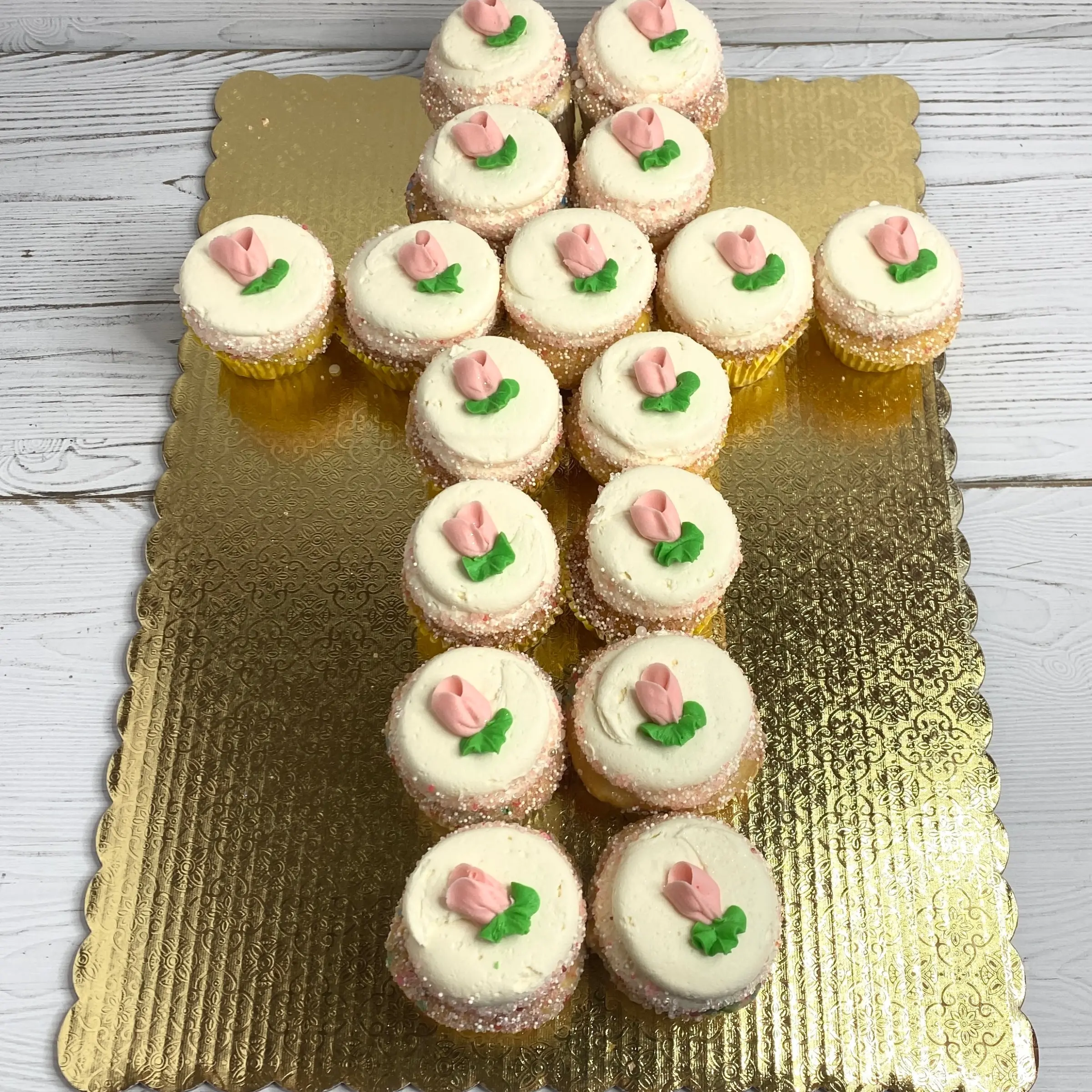 Religious Cross Cupcake Cake