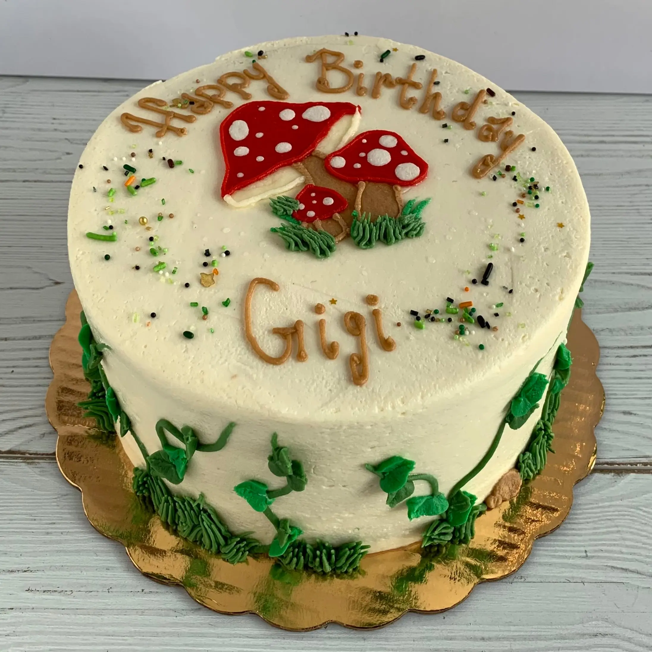 Whimsical Mushroom Cake
