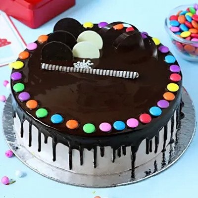 Chocolate Gems Cake 1 Kg (As Shown)