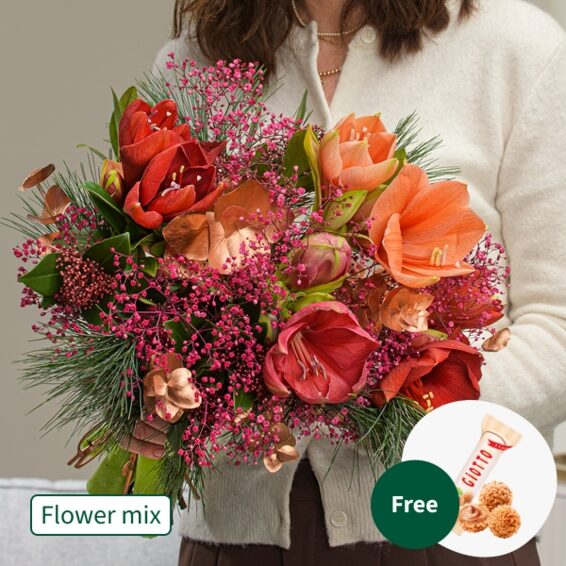 Flower Mix Winterballade with 3 Ferrero Giotto