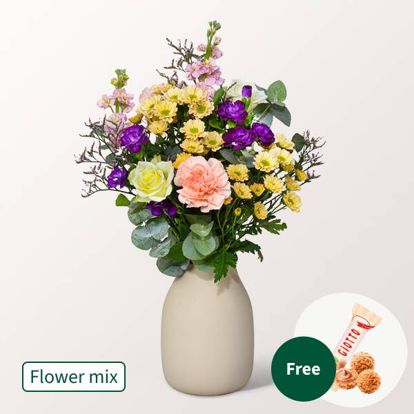 Flower Mix Harmonie with 3 Ferrero Giotto