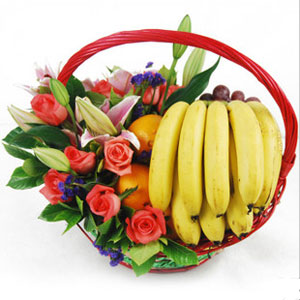 Greeting With Fruits