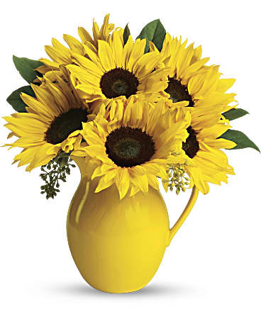 Sunny Day Pitcher of Sunflowers (Standard)