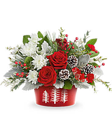 Giftblooms Snowy Pines Centerpiece (Standard)