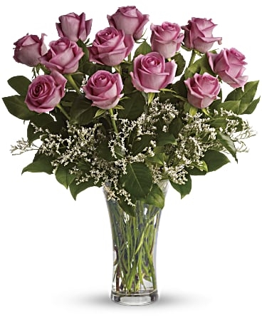 Make Me Blush - Dozen Long Stemmed Pink Roses (Standard)