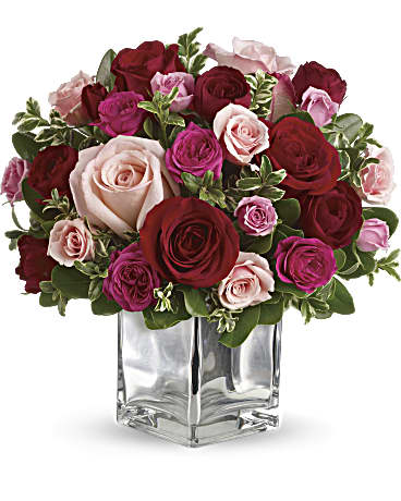 Giftblooms Love Medley Bouquet with Red Roses (Standard)
