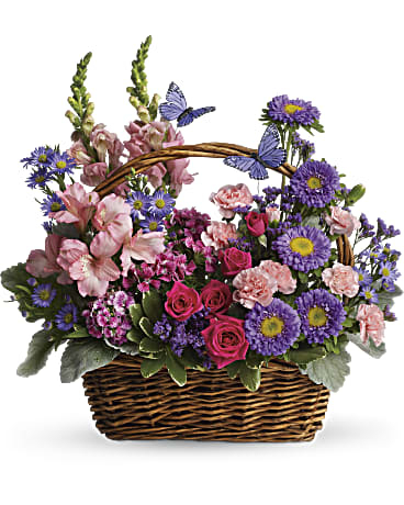 Country Basket Blooms (Standard)
