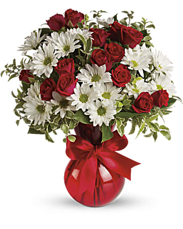 Red, White And You Bouquet by (Standard)