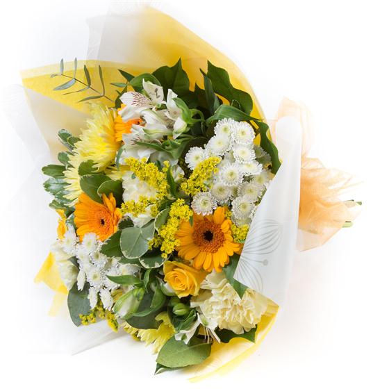 Gold and White Tied Bunch (Medium)
