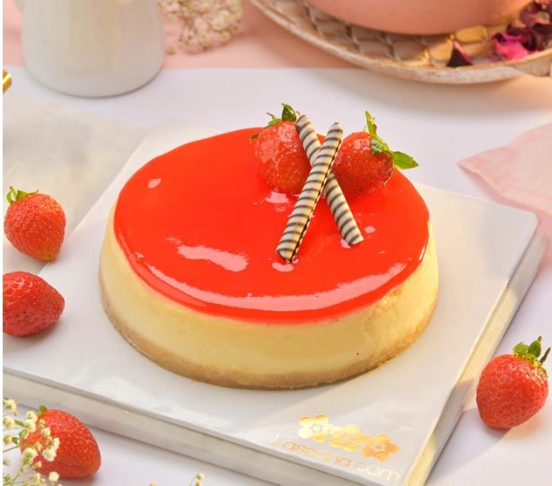 SEBASTIAN STRAWBERRY BAKED CHEESE CAKE 500G (1.1LBS)