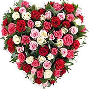 Heart Shaped Roses With101 Roses