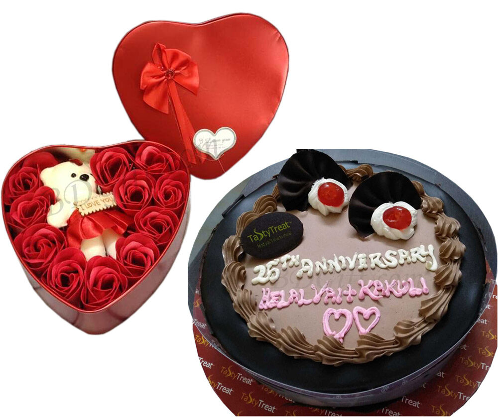 Cake W/ love box