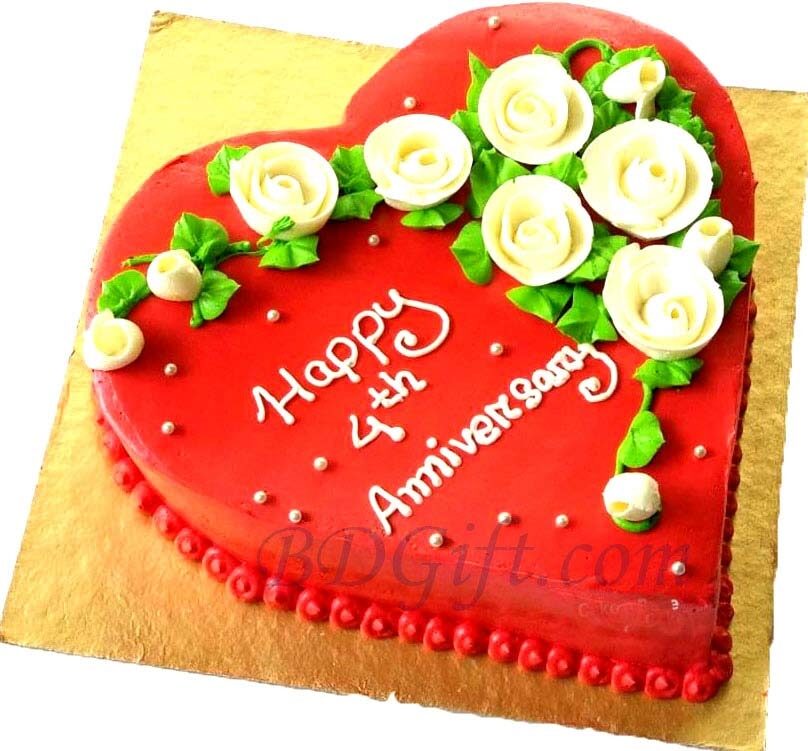3.3 pounds Vanilla Heart Cake