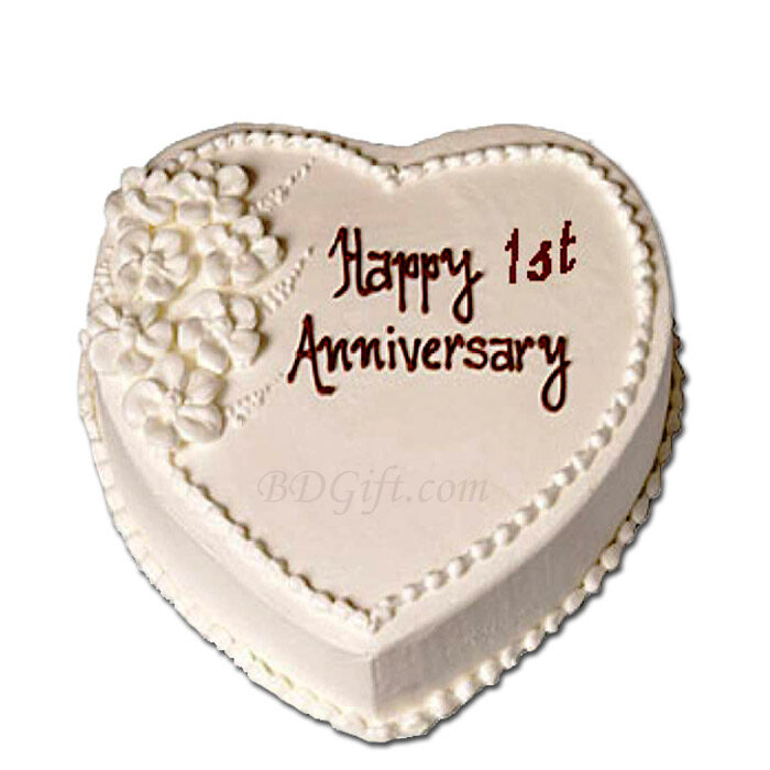 3.3 Pounds Vanilla Heart Cake