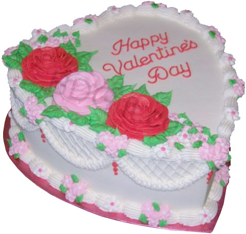 Swiss - 4.4 pounds Vanilla Heart Cake