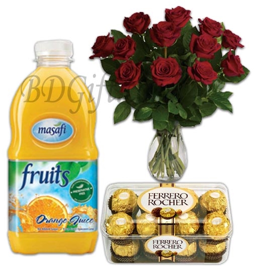 Chocolate, Juice & Flower