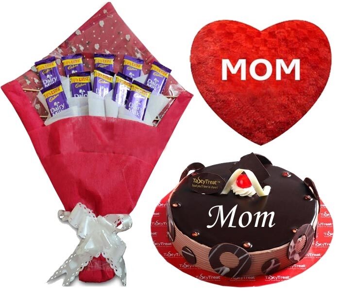 Chocolate Bouquet W/ Cake and Pillow