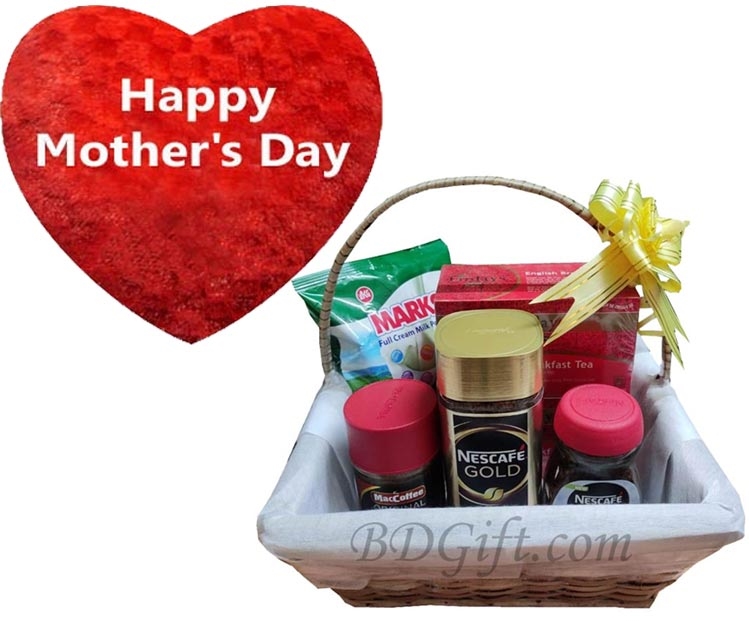 Mother's day pillow W/ Gourmet basket