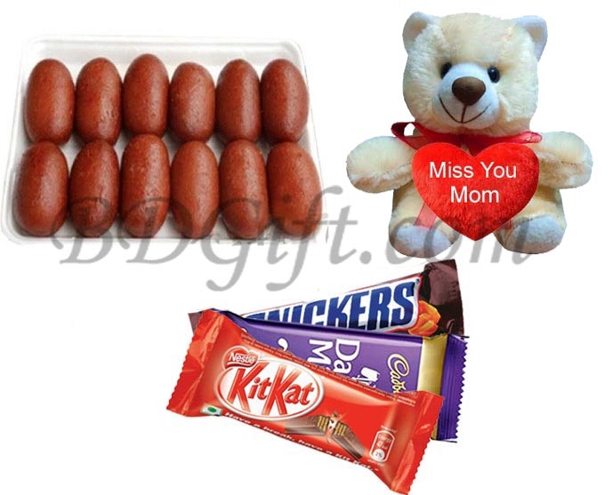 Kalojam With Teddy bear & chocolates