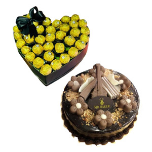 Cherry Cake with Chocolates