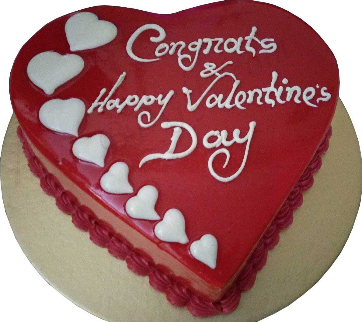 2.2 pounds vanilla heart shape cake