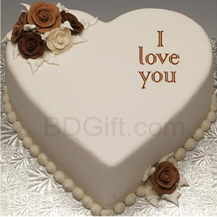 2.2 Pounds special Chocolate Heart Cake