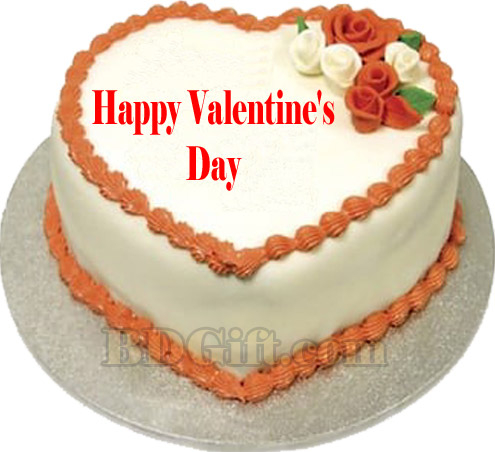 2.2 Pounds Vanilla Heart Cake
