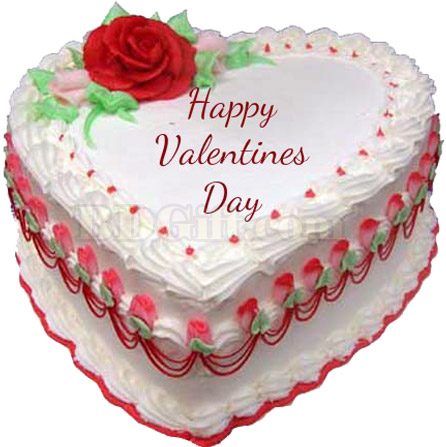 2.2 Pounds Vanilla Heart Cake