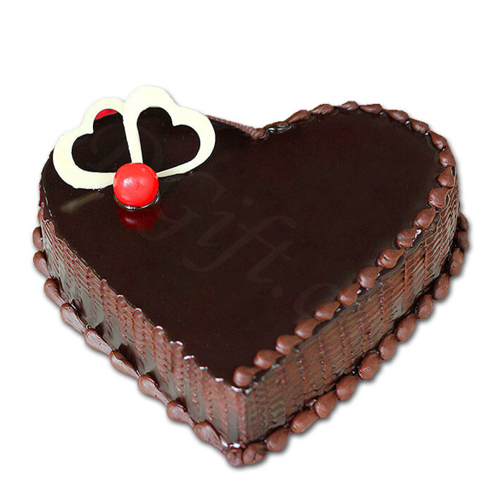 3.3 Pounds Rich Chocolate Heart Cake