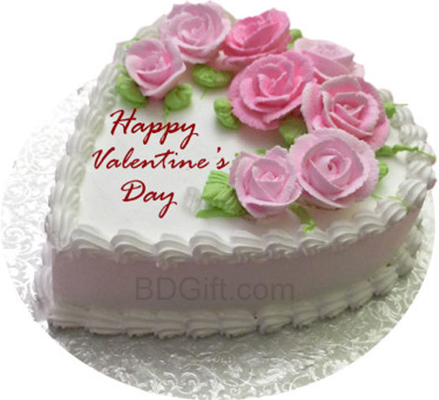 3.3 pounds Vanilla Heart Cake