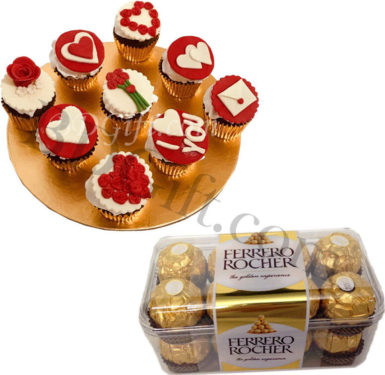 Cupcake W/ chocolates