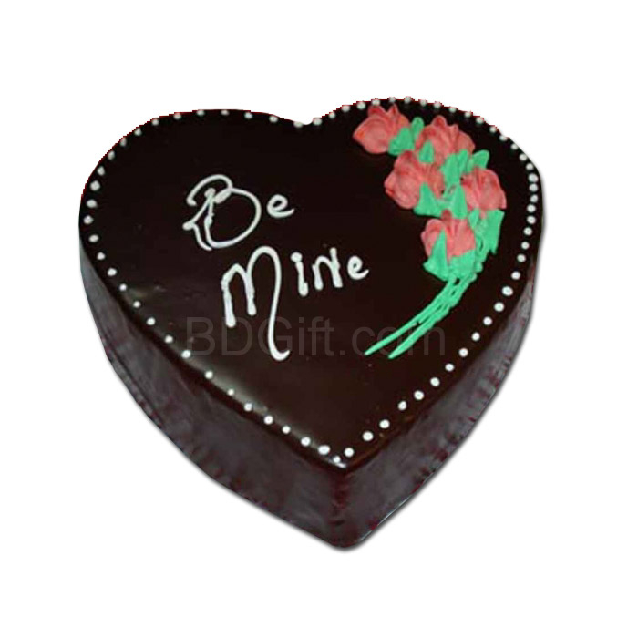 Yummy Yummy- 3.3 Pounds Rich Chocolate Heart Cake