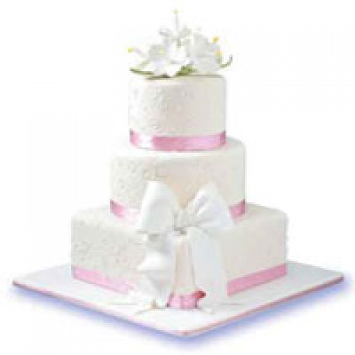 White Gumamela Cake (2 Layer)